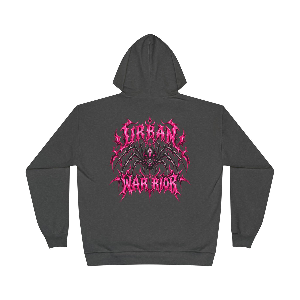 Warrior Graphic Hoodie — "Urban Warrior" Spider Back Design