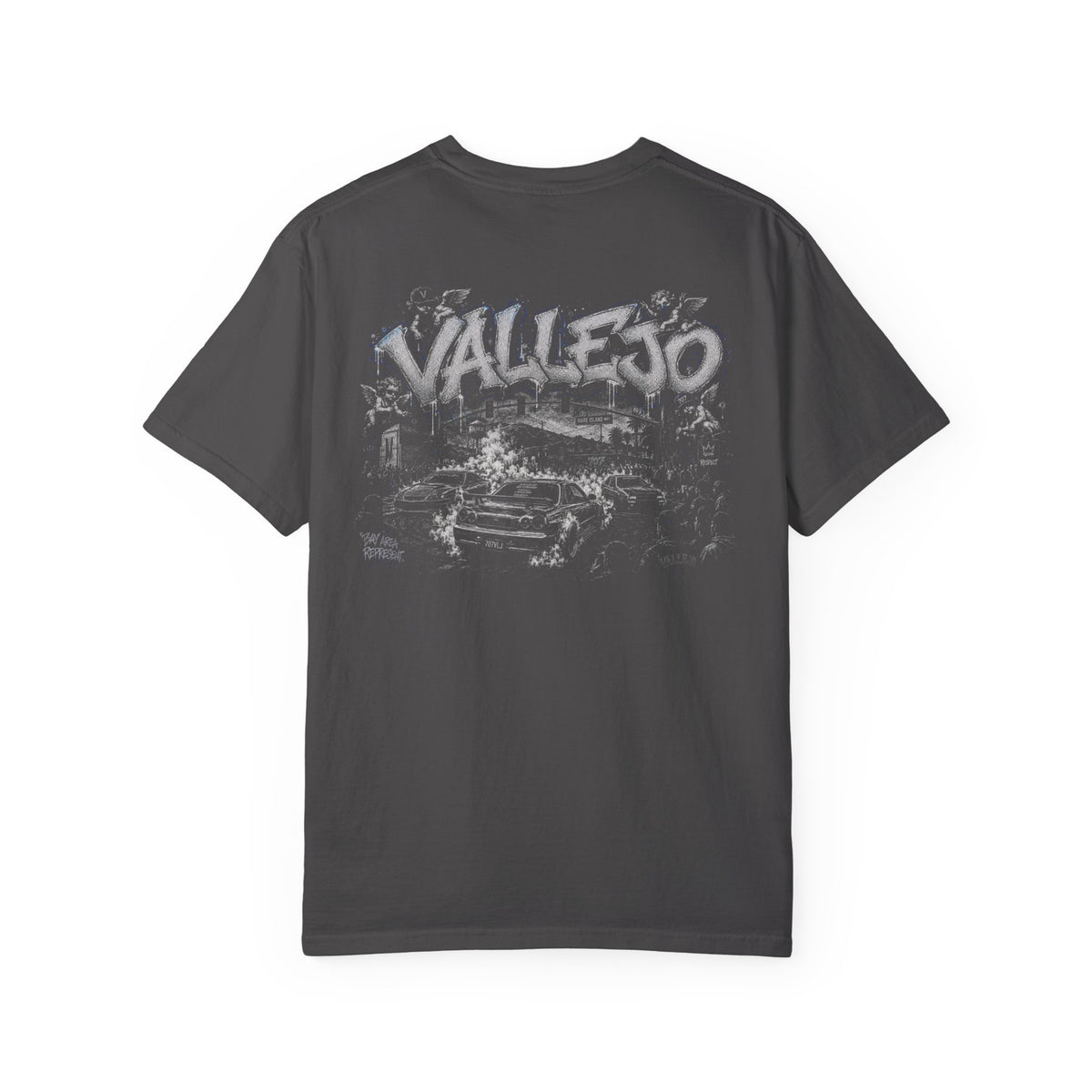 Vallejo Drift Culture T-Shirt – Cherub Front & Racing Cars Back Graphic Tee