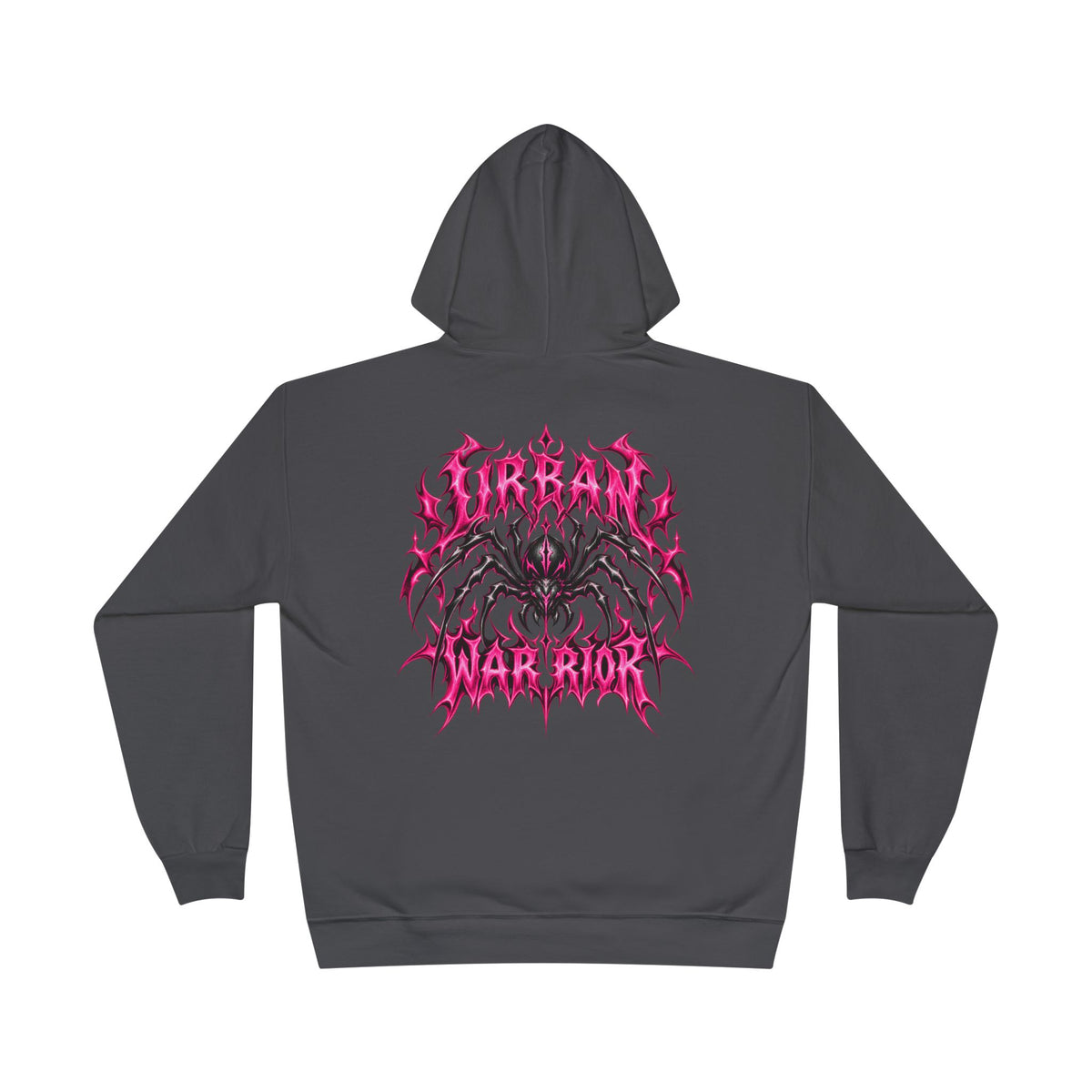 Warrior Graphic Hoodie — "Urban Warrior" Spider Back Design