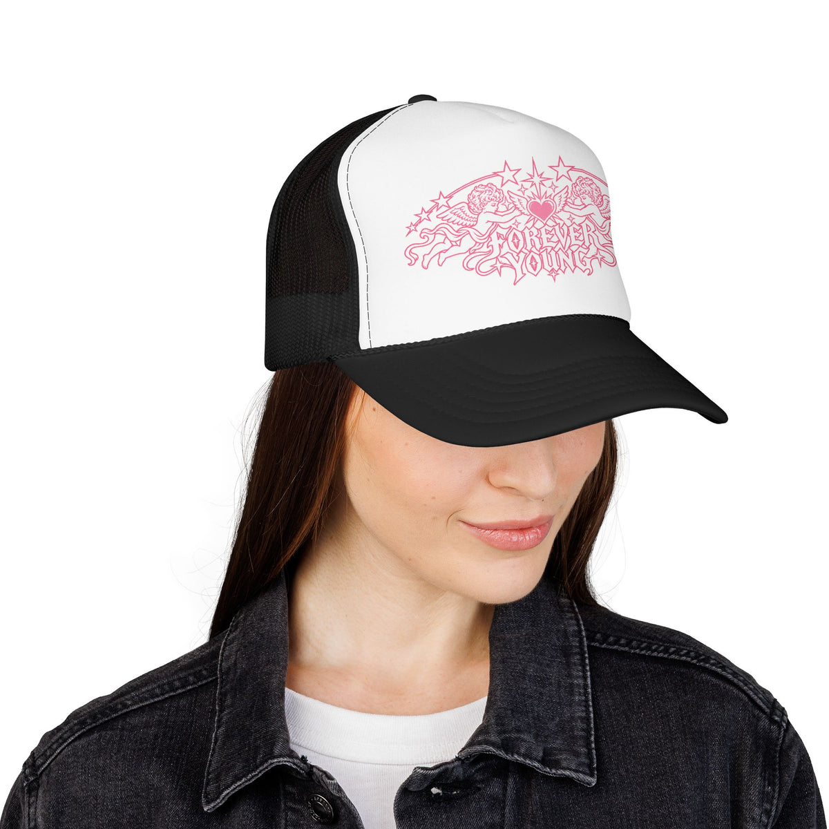 Forever Young Angel Trucke Hat — Urban Y2K Cap