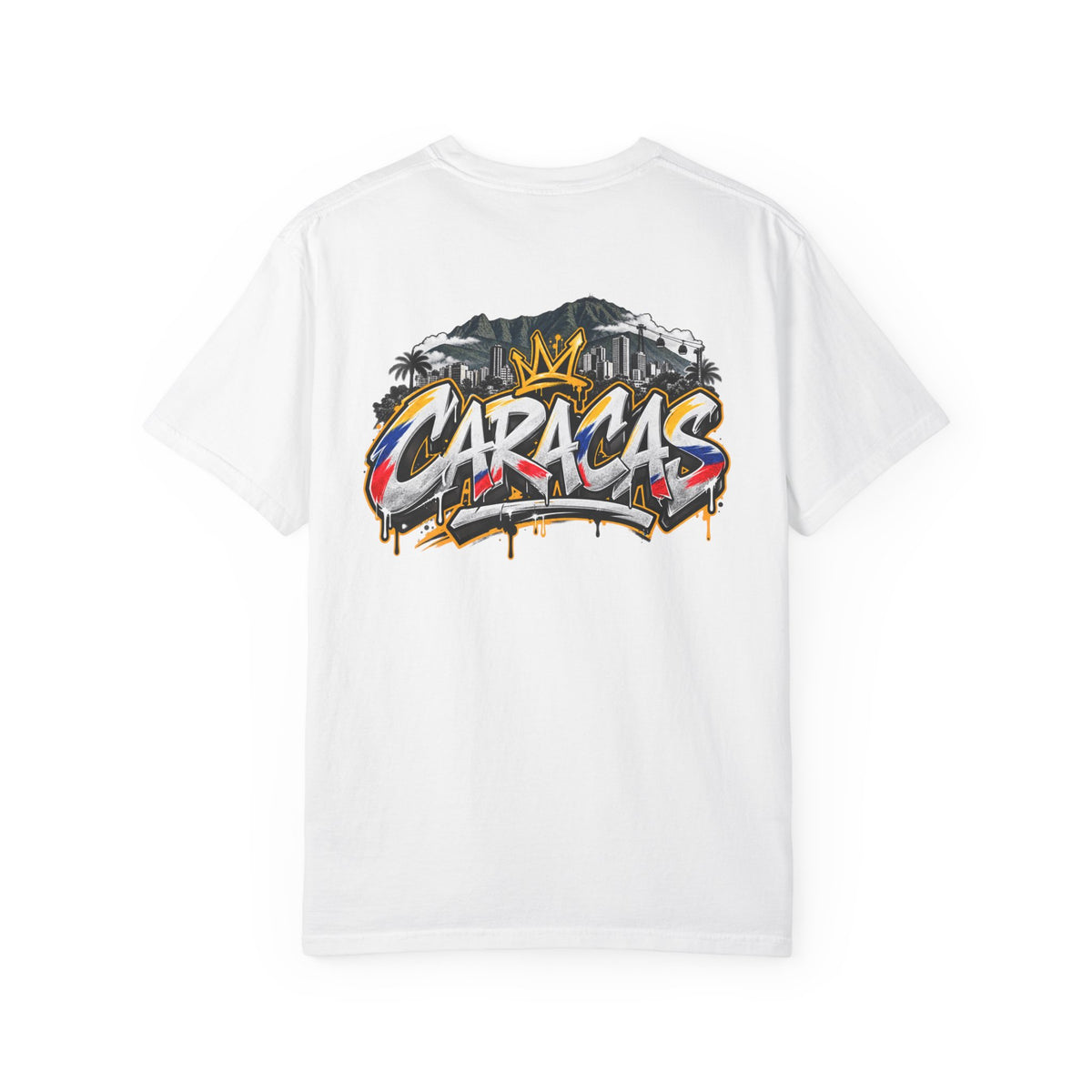 Caracas Graffiti T-Shirt — Venezuelan Skyline Street Art Tee
