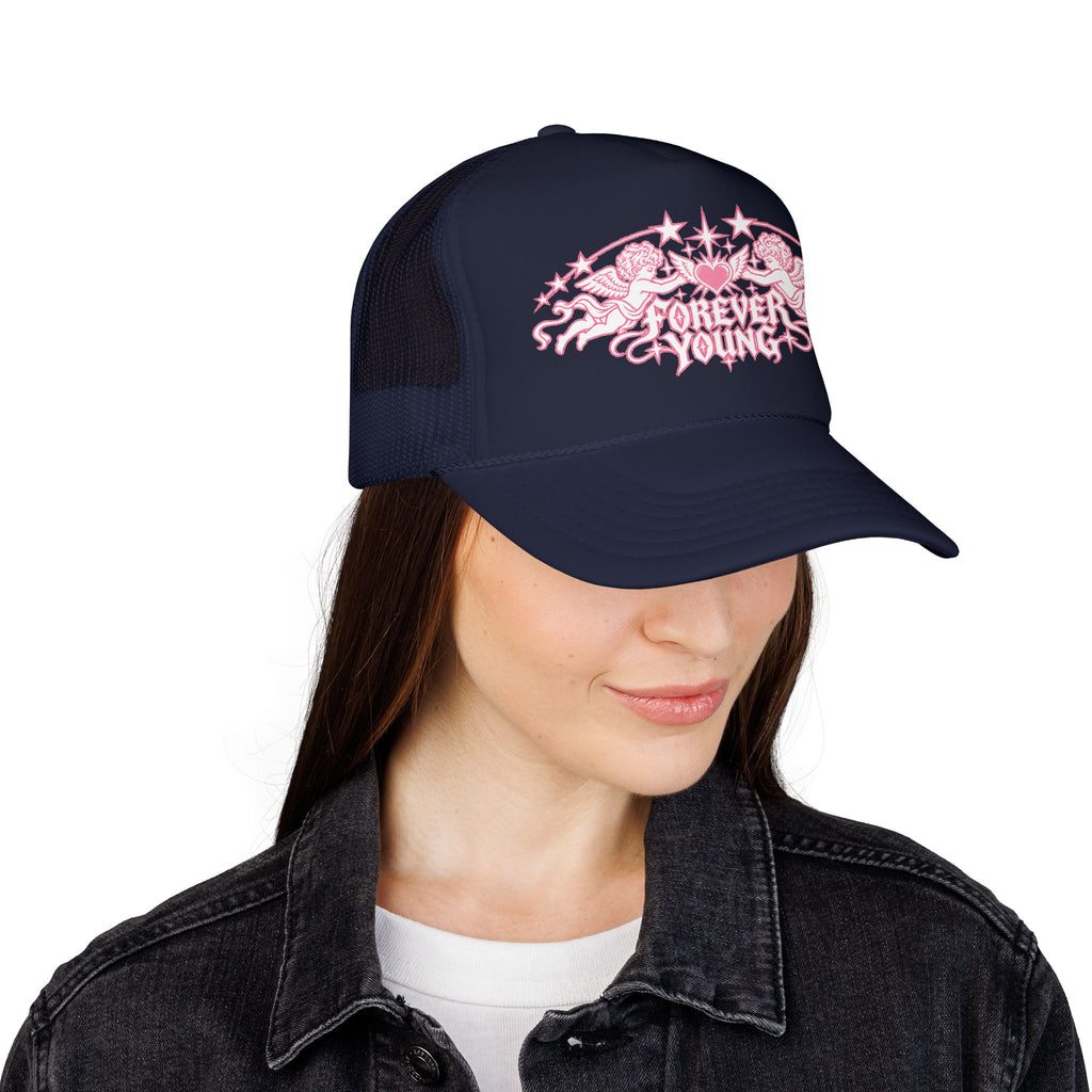 Forever Young Angel Trucke Hat — Urban Y2K Cap