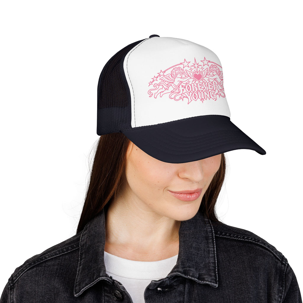 Forever Young Angel Trucke Hat — Urban Y2K Cap