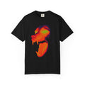 Thermal Wolf Graphic T-Shirt — Neon Heatwave Animal Skull Design