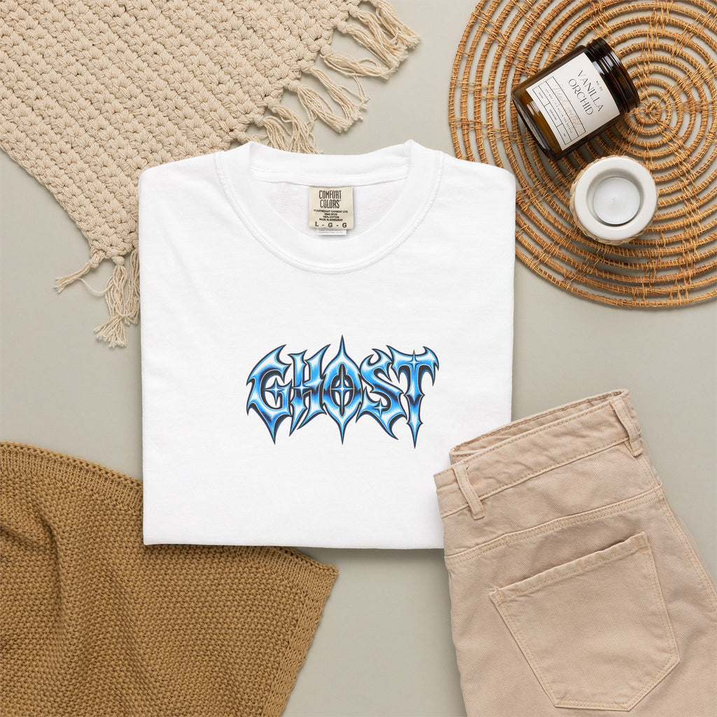 Ghost Graphic T‑Shirt — Fierce Doberman Flame Art Tee