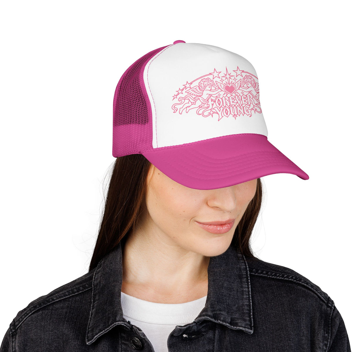 Forever Young Angel Trucke Hat — Urban Y2K Cap