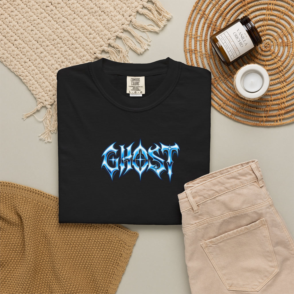 Ghost Graphic T‑Shirt — Fierce Doberman Flame Art Tee