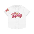 Women's Pink Crown Baseball Jersey — "Veneka" Script Sports Tee