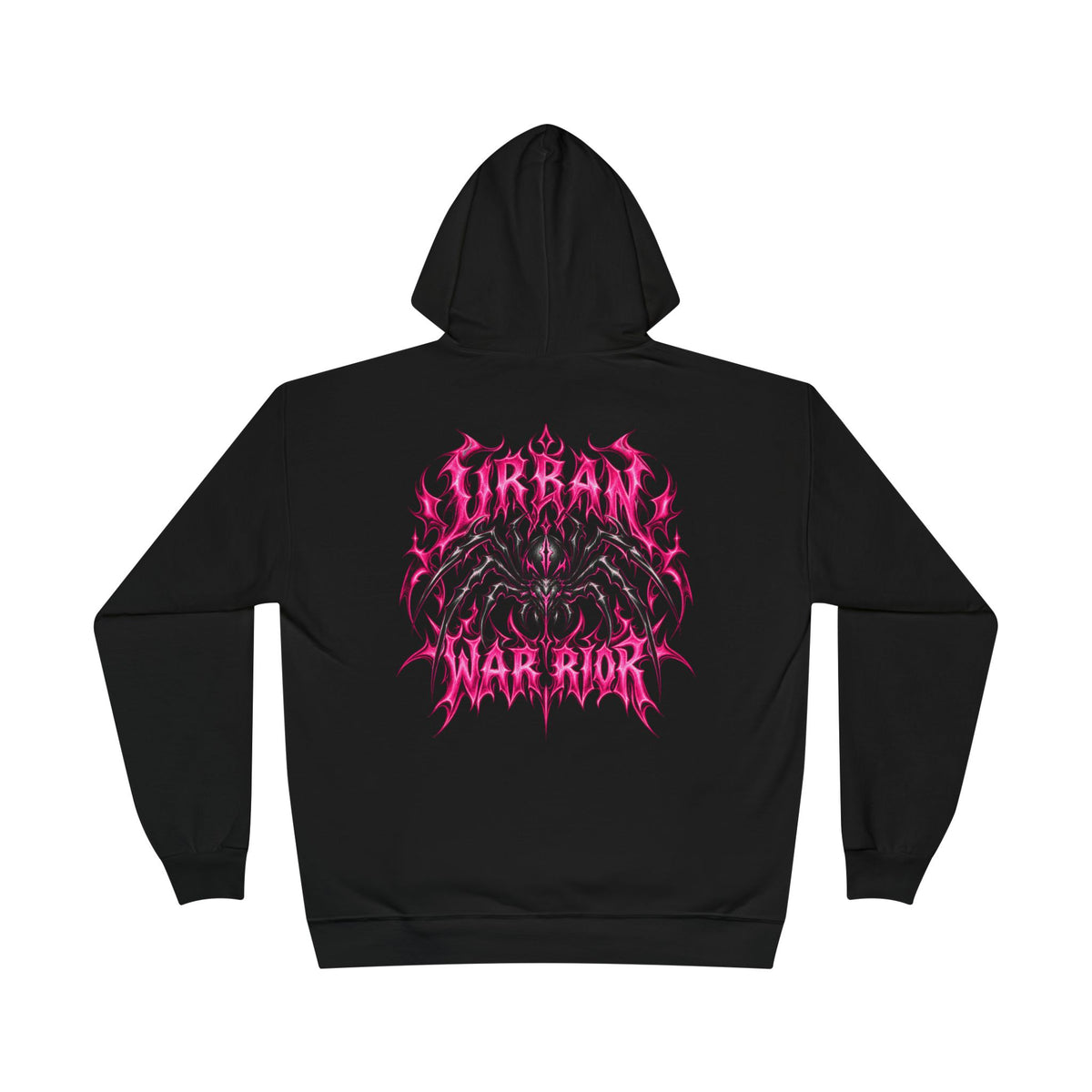 Warrior Graphic Hoodie — "Urban Warrior" Spider Back Design