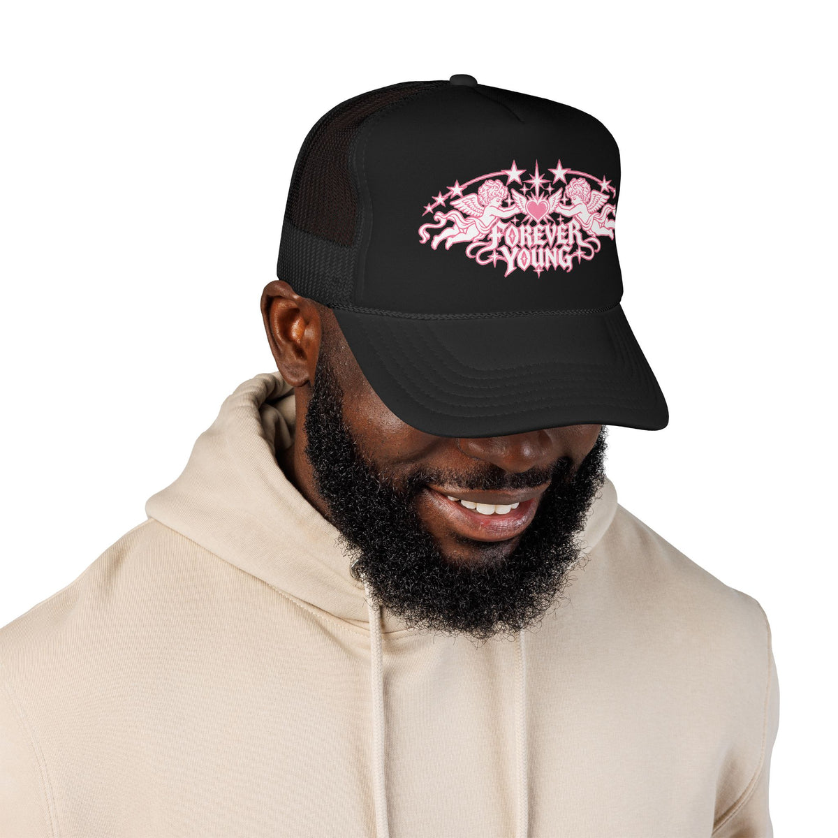 Forever Young Angel Trucke Hat — Urban Y2K Cap