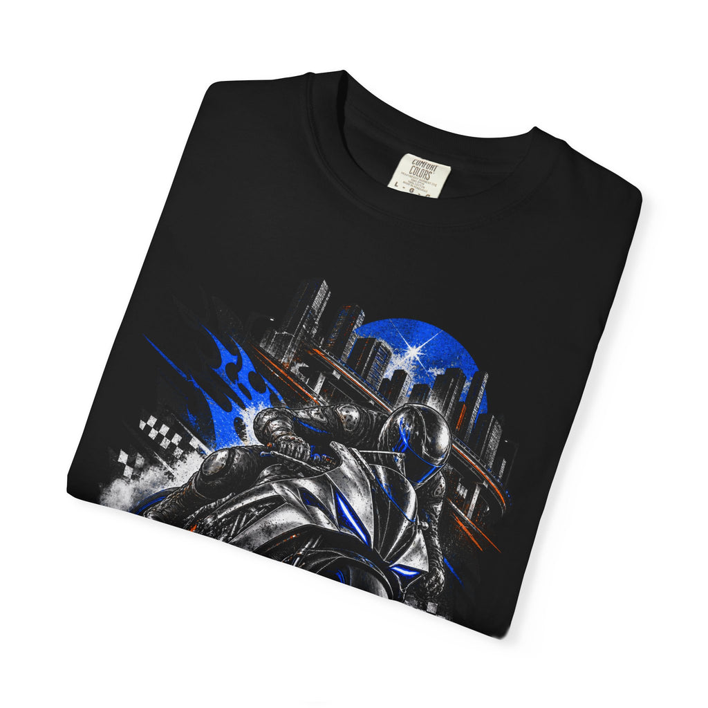 Midnight Racer Motorcycle Graphic T-Shirt | Urban Streetwear Tee