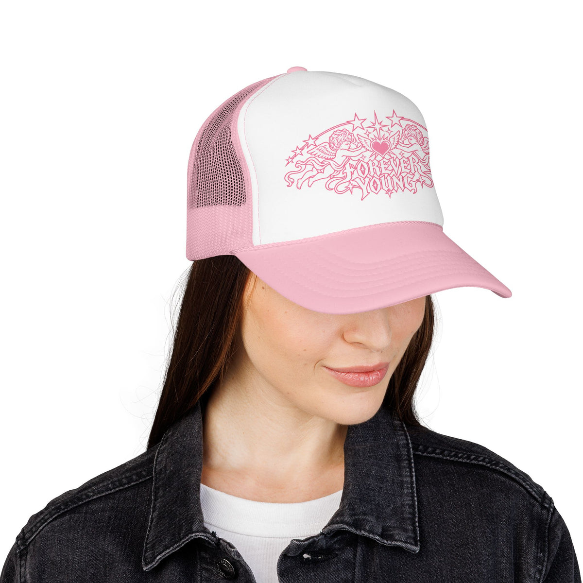 Forever Young Angel Trucke Hat — Urban Y2K Cap