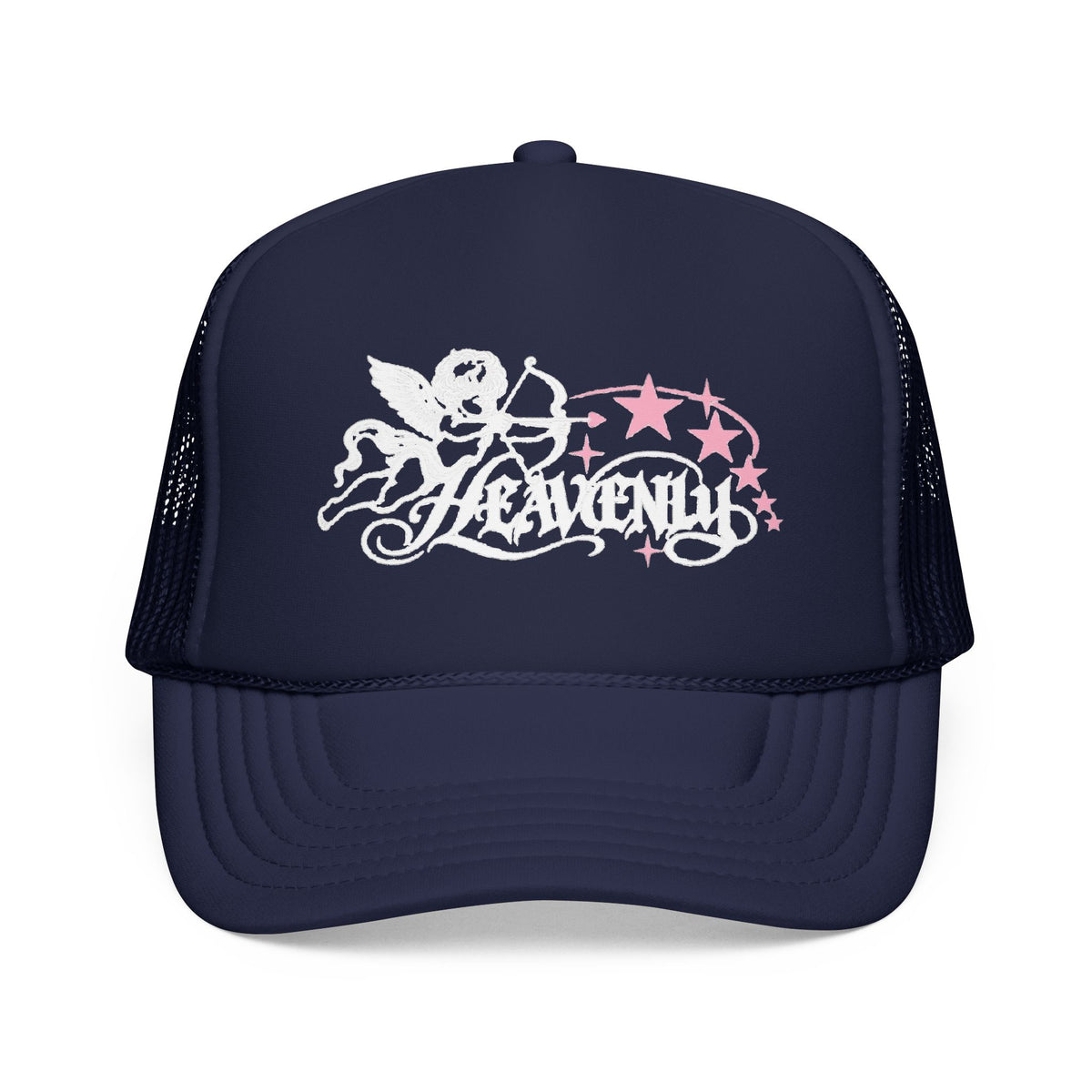 Heavenly Cherub Trucker Hat — Urban Y2K Angel Cap