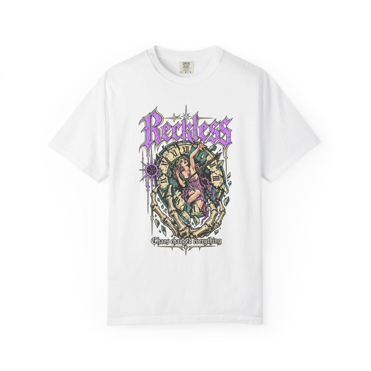 Reckless Gothic Angel T-Shirt — Vintage Skate Graphic Tee
