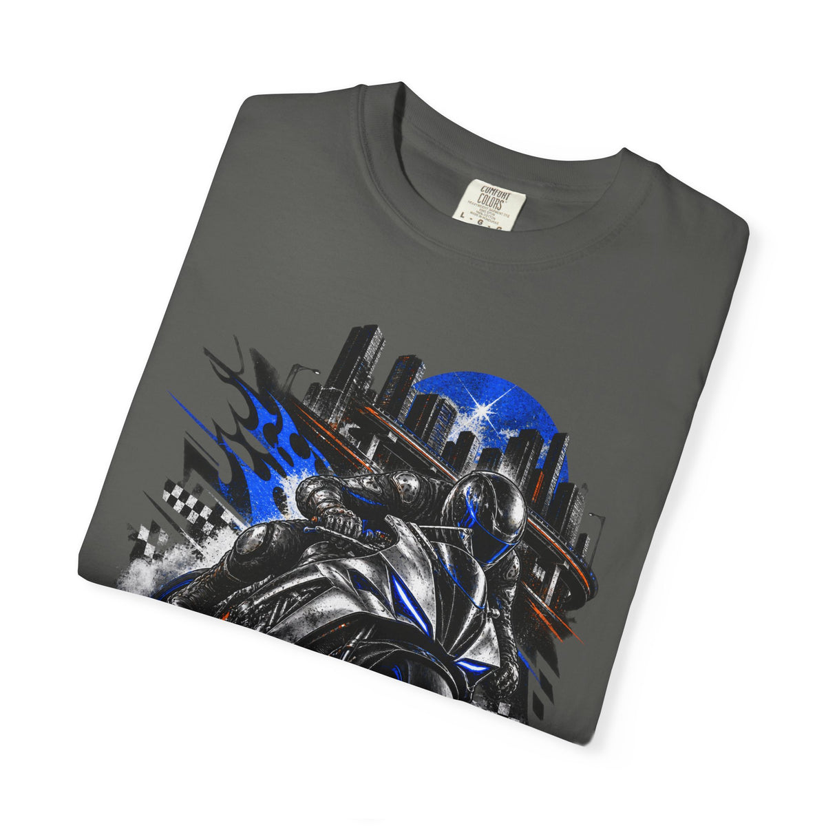 Midnight Racer Motorcycle Graphic T-Shirt | Urban Streetwear Tee